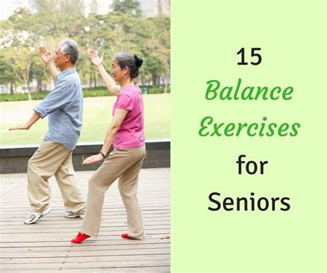 Balance Exercises Blog And Exercises For Seniors On Pinterest