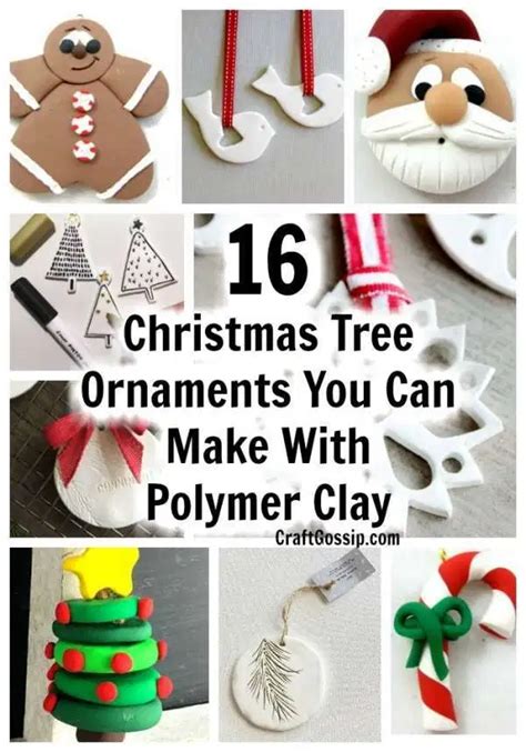 16 Christmas Tree Ornaments You Can Make With Polymer Clay Clay