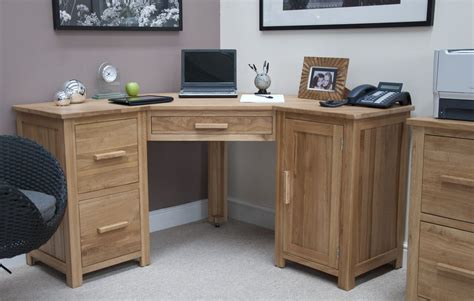 Homestyle Opus Light Oak Corner Computer Desk From The Bed