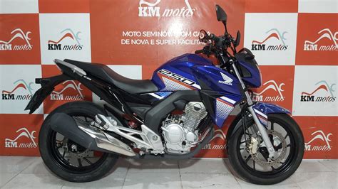 Honda Cb 250f Twister Cbs 2022 Azul Km Motos Sua Loja De Motos