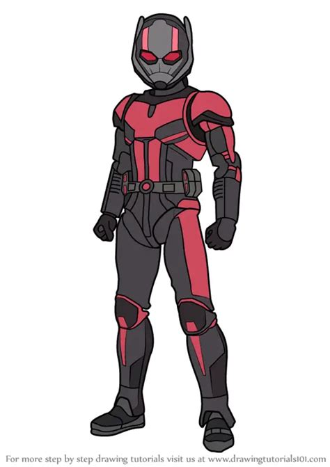 How To Draw Ant Man From Avengers Endgame Avengers Endgame Step By