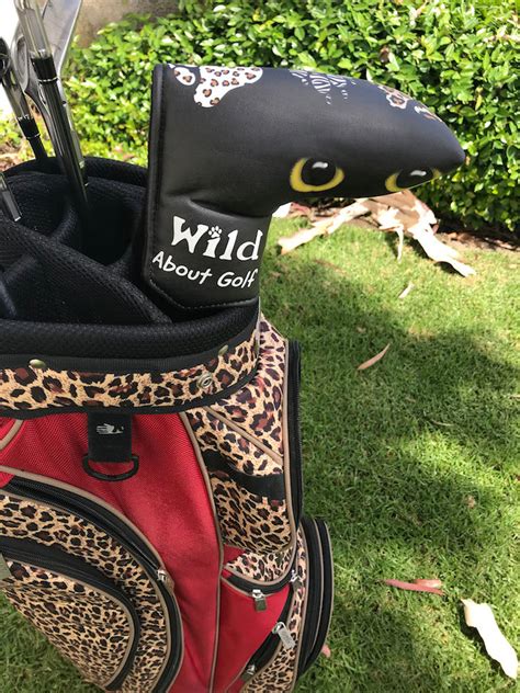 Wild About Golf Blade Putter Cover Printed Design Velcro Closure Giggle Golf