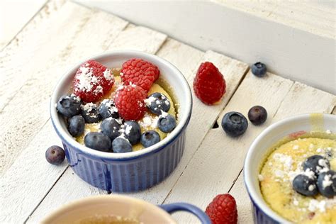From moms' banana custard pudding to savory seafood custard. Light Lemon Pudding with Blueberries & Raspberries Recipe ...