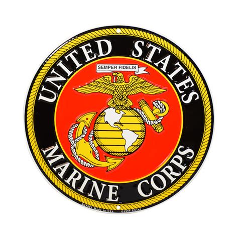 United States Marine Corps Round Sign – 12″ | Devil Dog Depot png image