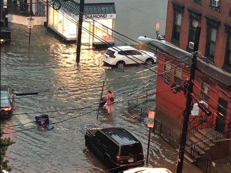 New Photos Hoboken Floods From Second 50 Year Storm In 2 Weeks