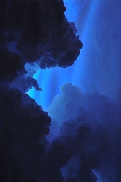 Dark Blue Blue Aesthetic Clouds Aesthetic Colors