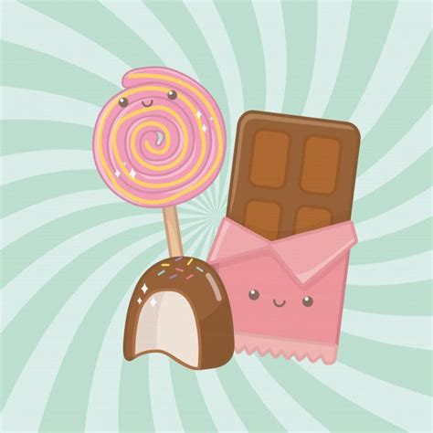 10 Dibujos Animados De Chocolate
