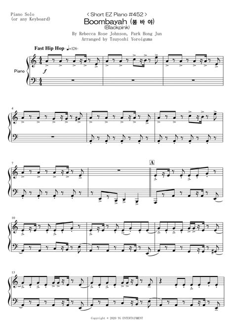 Blackpink Boombayah Piano Sheet Music Piano Music Notes Sheet Sexiz Pix