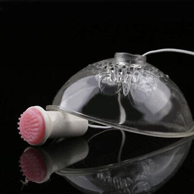 Nipple Vibrator Breast Enlargement Suction Cups Spinning Stimulators