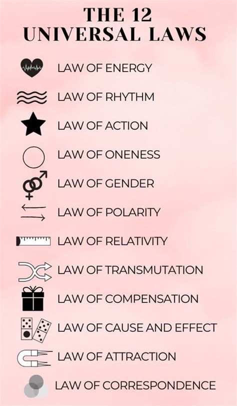 the 12 laws of the universe hubpages