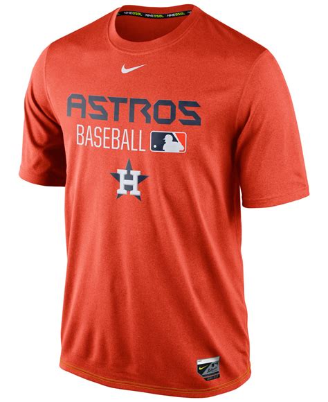 Lyst Nike Men S Houston Astros Legend Dri Fit T Shirt In Orange For Men