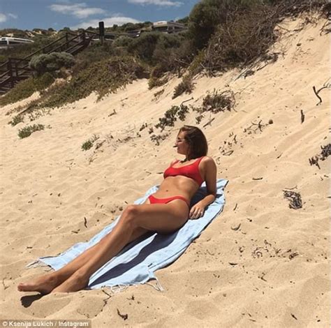 Ksenija Lukich Shows Off Bikini Body In Margaret River Daily Mail Online