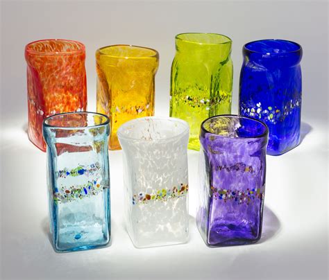 Square Glass By Bryan Goldenberg Art Glass Drinkware Artful Home