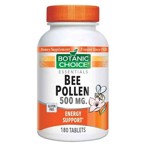 Botanic Choice Bee Pollen Tablets 500 Mg180 Tablets