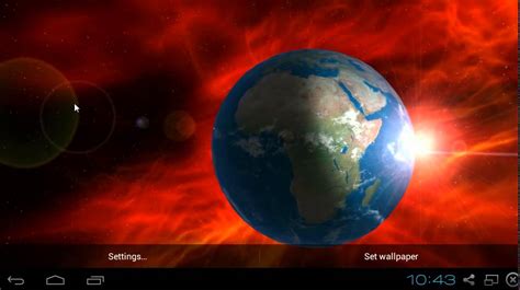 Earth 3d Hd Live Wallpaper Android Youtube