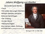 Johann Wolfgang von Goethe Die berühmteste Werke