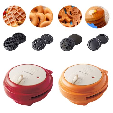 Recolte Smile Baker 3 In 1 Cooking Maker Waffle Donut Pancake