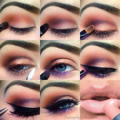 Step By Step Eye Makeup Pics My Collection Peach Eye Makeup Eye