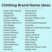 Clothing Brand Names: 250+ Clothing Brand Name Ideas