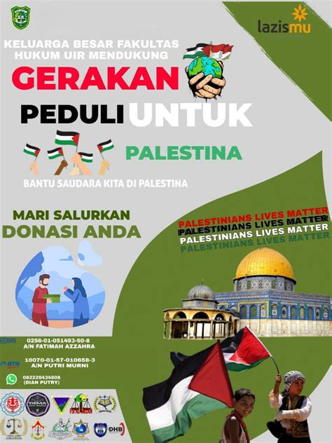 Fakultas Hukum Uir Open Donasi Untuk Masyarakat Palestina Centro Riau
