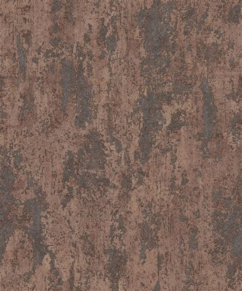Non Woven Wallpaper Erismann Concrete Look Brown Metallic