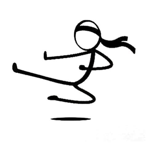 Karate Stick Figure