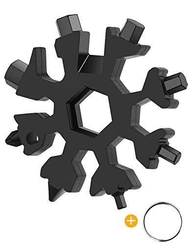 18 In 1 Snowflake Multitool Stainless Steel Snowflake Tool Card 18 In