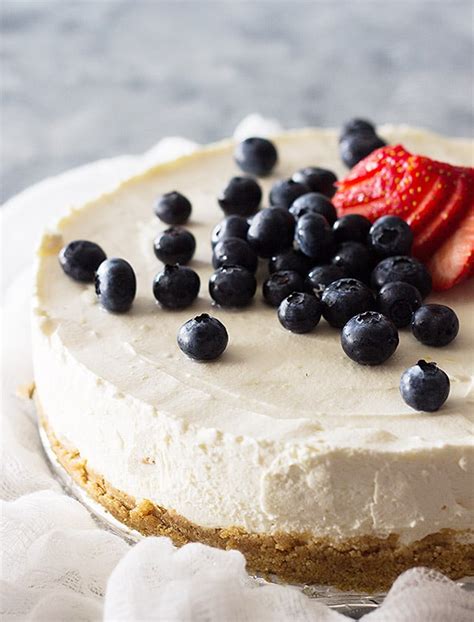 No Bake Vanilla Cheesecake Countryside Cravings