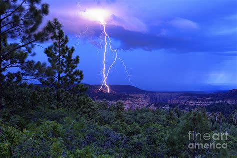Lightning Strike Above Arch Canyon Utah Photograph By Scotts Scapes