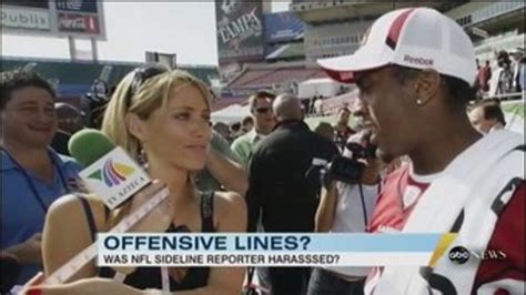 Harassed Sideline Reporter Forced To Deny Provoking Horny Players