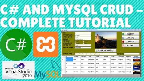 C SHARP AND MYSQL DATABASE CRUD Complete Tutorial For Beginners VS 2010