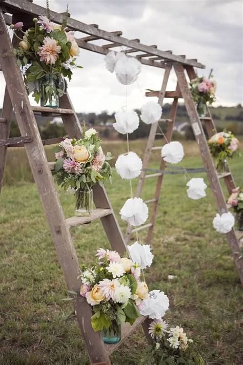 Rustic Country Outdoor Wedding Arch Ideas Deer Pearl Flowers