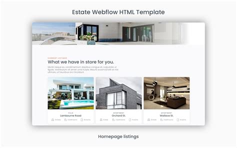 Estate Real Estate Html Responsive Website Template
