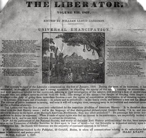 The Liberator Newspaper By William Lloyd Garrison Owlcation