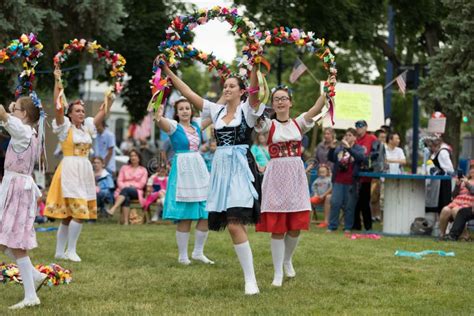 Bavarian Festival Maypole Dance Editorial Image Image Of Culture