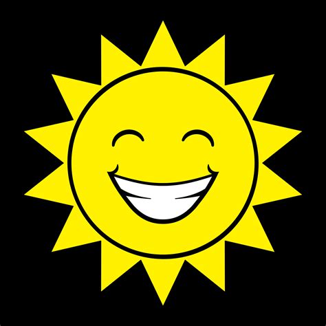 Cartoon Sun Pic Happy Cartoon Sun Royalty Free Vector Image