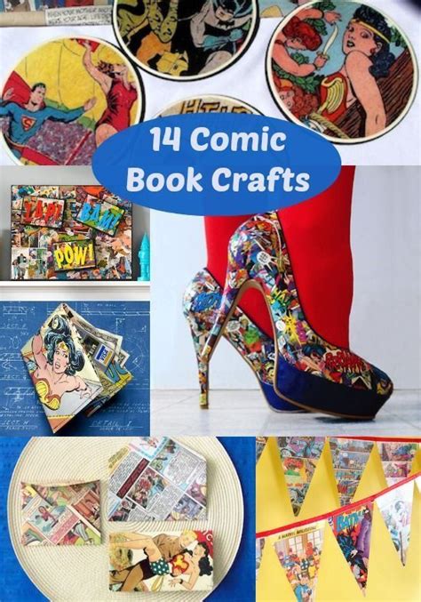 Cool Comic Book Crafts Made With Mod Podge Comic Book Crafts Geek