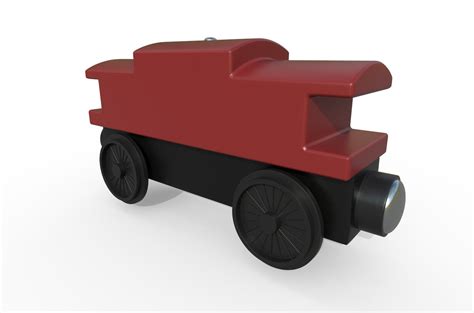 3d Toy Train Caboose Model Turbosquid 1466549