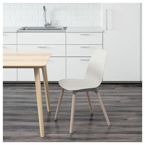 This chair has been tested for home use and meets the requirements for durability and safety, set forth in the following standards: LEIFARNE - chair, white/Ernfrid birch | IKEA Hong Kong and ...