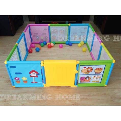 Baby Playpen Kids Fence Playpen Plastic Baby Safety Fence Pool 6
