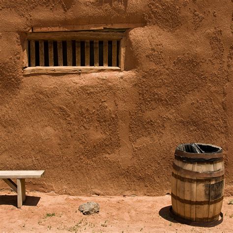 Wall Adobe Wall With Window Barrel And Bench From El Ra Flickr