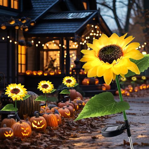 Solarera Sunflower Solar Lights Outdoor Waterproof Led Garden Stake