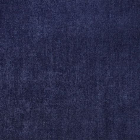 Indigo Dark Blue Navy Plain Velvet Upholstery Fabric
