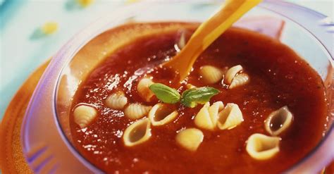 Tomato Soup With Pasta Shells Recipe Eat Smarter Usa
