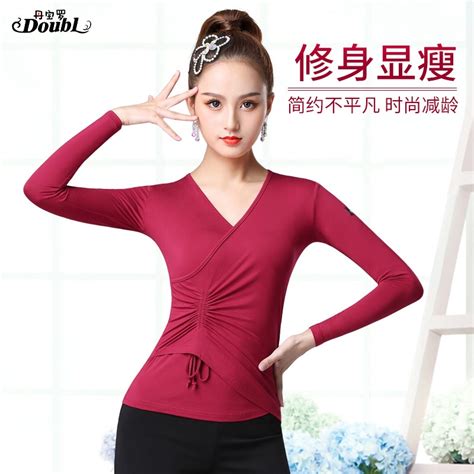 New Sexy Latin Top Dance Clothes Women Latin Salsa Rumba Chacha Dance Long Sleeve Performance