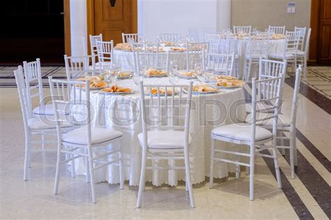 Gorgeous Wedding Chair And Table Stock Photo Colourbox