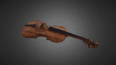 violin 3d model by ridilla [82796b6] sketchfab