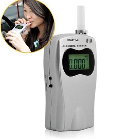 digital breath alcohol tester 5 mouthpieces breathalyzer with lcd screen professional alcohol