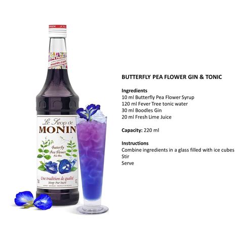 I just love looking at its ethereal bloom, the iridescent petals ignite a deep response inside my core. Buy Monin Butterfly Pea Syrup Online in Malaysia | Luen Heng