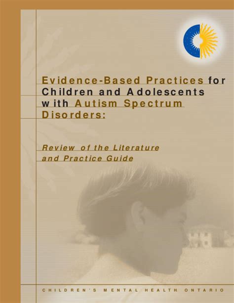 Pdf Evidence Based Practices For Children And Adolescents With Autism